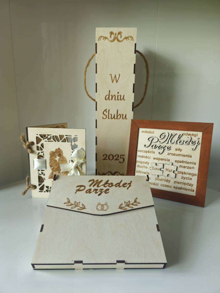 Personalizowany prezent / pamiątka z drewna - 5